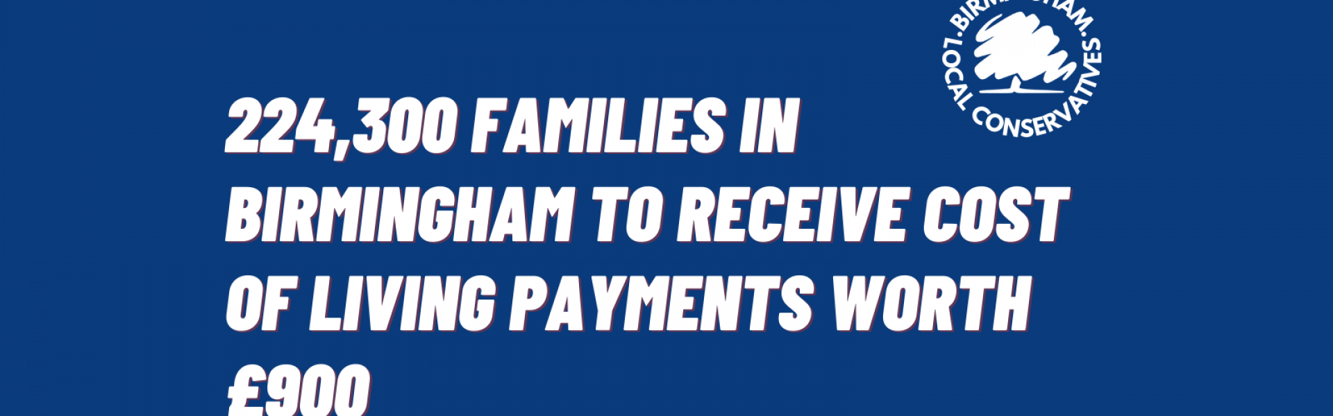 224,300 families in Birmingham to receive cost of living payment worth £900