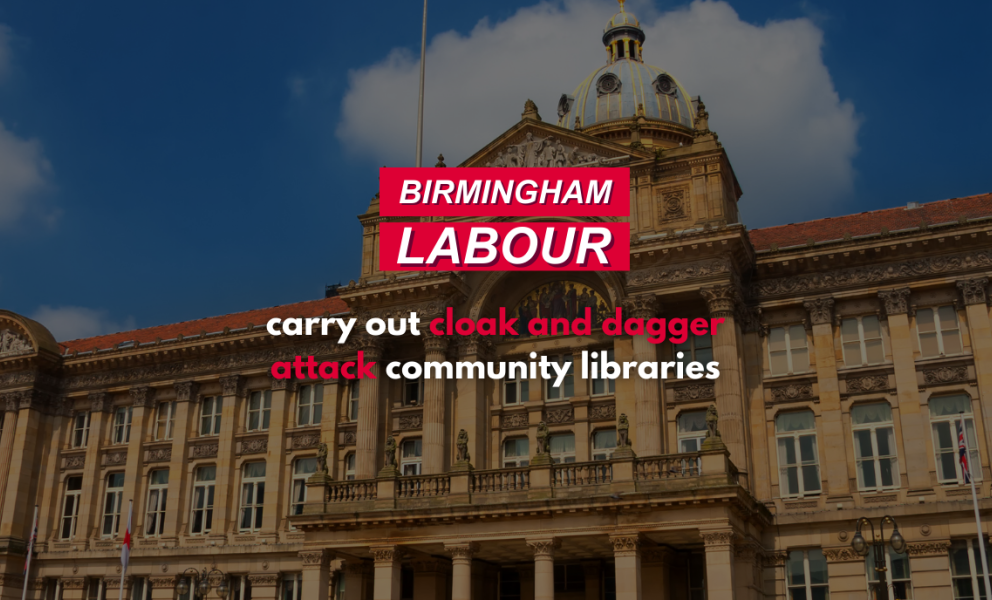 Labour cloak and dagger attack on community libraries