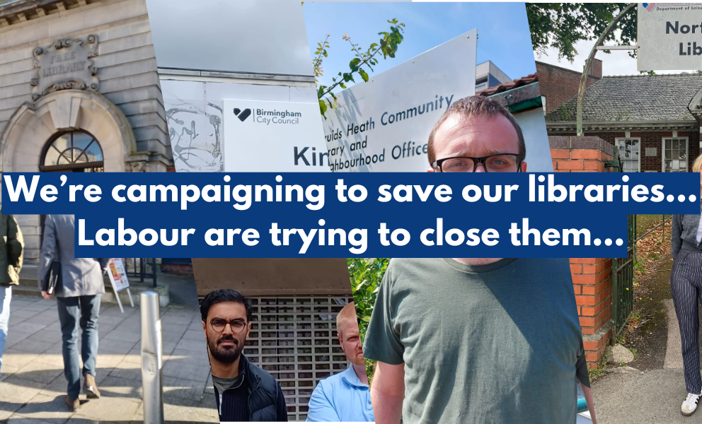 a collection of numerous Conservatives campaigning to save their local library