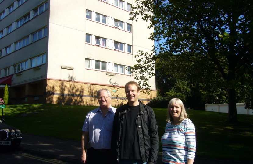  PICTURE:  Fergus, Deirdre and Matt took action after recent fly tipping problem