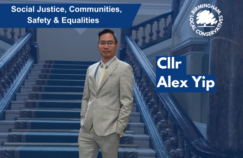 Cllr Alex Yip - Social Justice, Community, Safety and Equalities