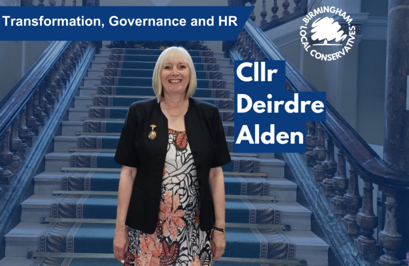 Cllr Deirdre Alden - Transformation, Governance & HR