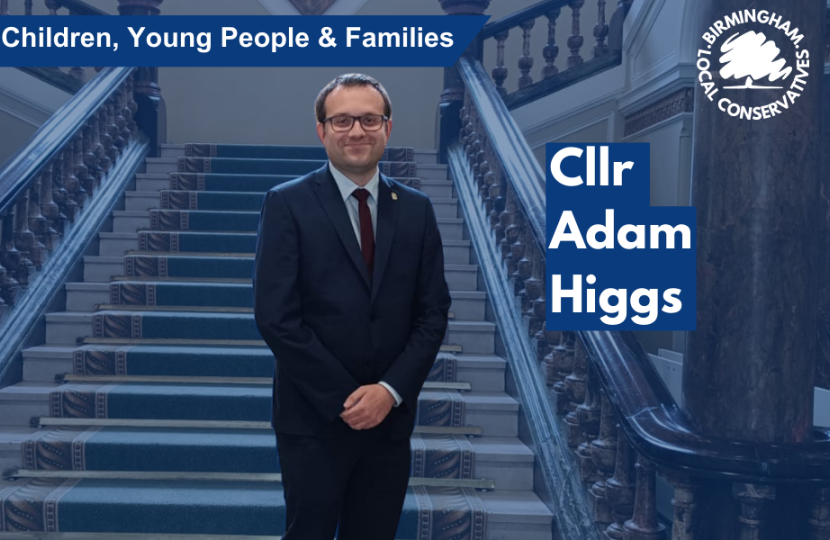 Cllr Adam Higgs - Children, Young People & Families 