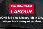 Not one full time library left in city after Labour cuts