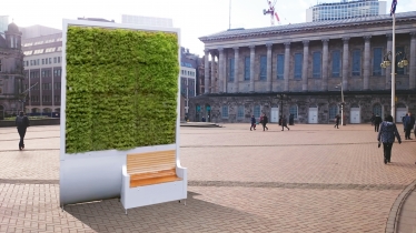 mock up of a 'city tree' bench in victoria square