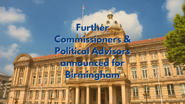 Further commissioners and political advisors named for Birmingham