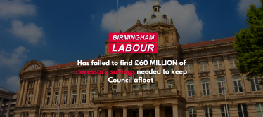 Birmingham Labour fail to find £60 million in savings.