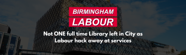 Not one full time library left in city after Labour cuts